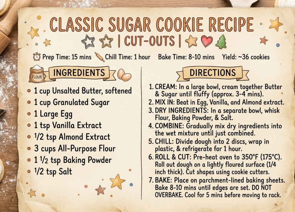 Sugar Cookie Recipe Cut Out